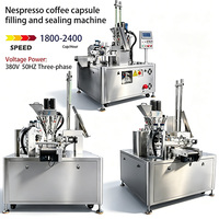 Machine automatique de remplissage et de scellage de capsules de café, système rotatif pour Nespresso K Cup, équipement d'emballage compact à petite échelle