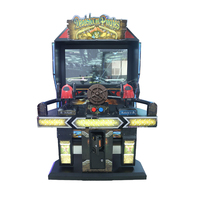 Machine d'amusement de course de simulateur à jetons d'écran de 42 pouces conduisant des jeux pour le Game Center