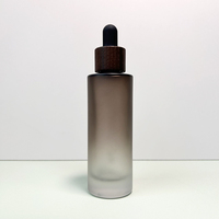 Flacon en verre à épaule plate haute performance pour huiles essentielles et parfums, idéal pour l'emballage cosmétique
