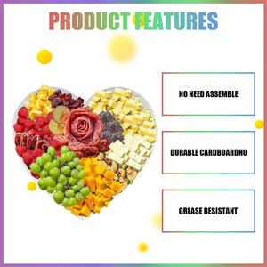 ZIJRXQ Caja de Regalo Decorativa de Cartón en Forma de Corazón de 12 Pulgadas, Rellenable, para el Día de San Valentín y Charcutería (CORAZÓN) - Product Image 3