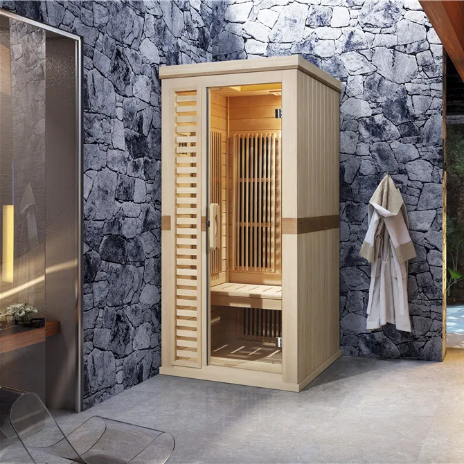 Solid wood small mobile infrared mini sauna room dry sauna rooms sauna steam room for sale