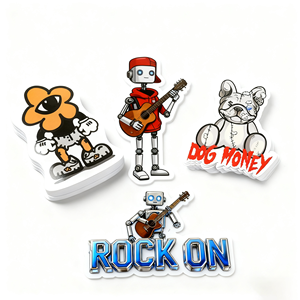 Водонепроницаемые наклейки из ПВХ с индивидуальной печатью, вырезанные по контуру, самоклеящиеся - Product Image 3