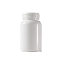 Botellas de Plástico PET con Tapa Abatible para Cápsulas Herbales Blancas Personalizadas de 80, 120, 150 y 200 ml, para Quemagrasas, Píldoras y Vitaminas