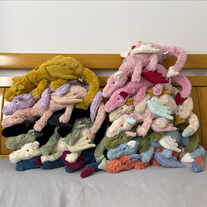 Boneka Jellycat New Tag Plush Toys Sky Matcha Snow Persimmon Duskrise Dragon Short Plush Toy 60cm-150cm Unisex Isi Serat Poliester - Product Image 4