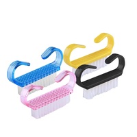Mini brosse pour enlever la poussière des ongles, jouet en plastique, utile pour le nettoyage de manucure et de pédicure, prix d'usine, 100 pièces