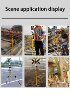 Pôle de prisme de topographie à dégagement rapide 2,15 m 3,25 m 5,1 m – Pièces et accessoires d'instruments économiques pour station totale