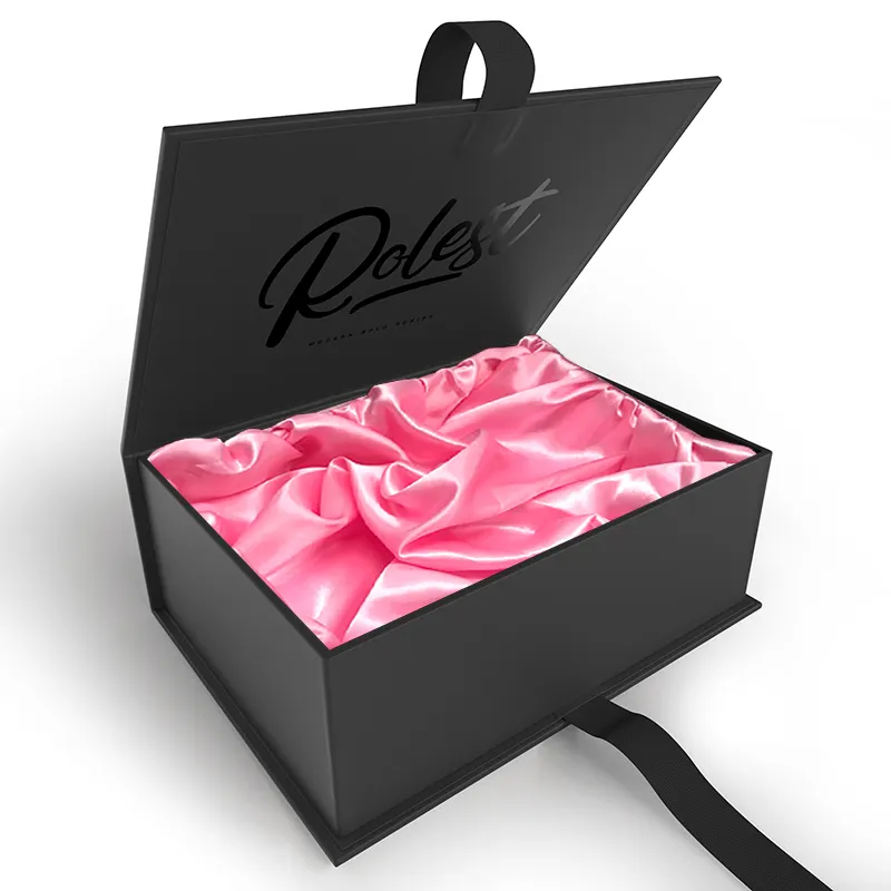 Картонная подарочная коробка с логотипом на заказ, искусственный парик, оптовая продажа, оплетка для наращивания волос, коробка с фронтальной упаковкой