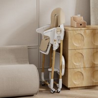 Chaise haute bébé en gros, 8 niveaux de hauteur, 4 positions inclinables avec double plateau pour l'alimentation des nourrissons