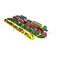 Combo Géant Yuedong : Nouveau Parcours d'Obstacles Gonflable Thème Leap, Toboggan Extérieur Géant pour Location