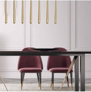 Muebles italianos de lujo para restaurante/hogar, comedor, patas de madera, silla de comedor moderna y contemporánea - Product Image 5