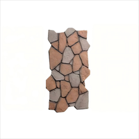 Panneaux muraux 3D rétro imitation pierre gris beige, style roche sauvage, légers, adhésifs, pour décoration murale