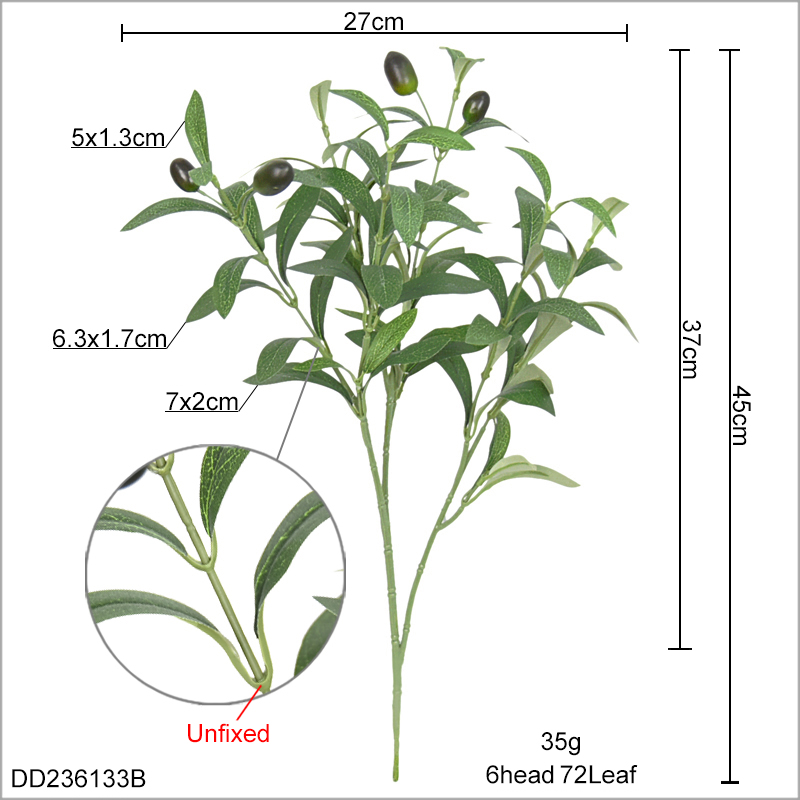 45cm 72 leaves