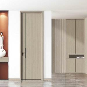 Hecho en China, puertas internas de madera maciza MDF, puerta de hotel de melamina de alta calidad, puertas interiores de madera insonorizadas para dormitorio - Product Image 2