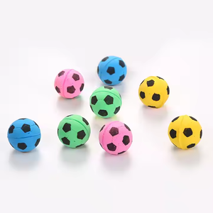 Colorato in Silicone schiuma Golf e calcio gatto spugna palla giocattoli per i gatti masticare gioco interattivo palle di gatto giocattolo - Product Image 2