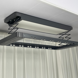 Quần áo Điện Sấy Giá siêu mỏng ánh sáng điều khiển từ xa bằng giọng nói tự động nâng quần áo gia đình sấy khô Kính thiên văn cực - Product Image 1