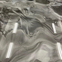 Piso de Resina Epoxi SANKIN, Diseños de Piso Epoxi Metálico 3D para Elevar el Ambiente Interior, Revestimiento Epoxi Resistente y Multifuncional