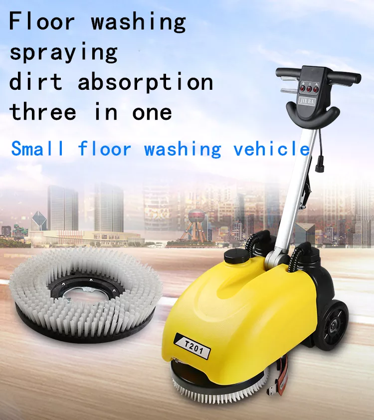Customized   Intelligent auto Hand Push Floor Scrubber Gyms Cleaning Machine