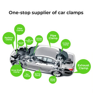 Klem pita <span class=keywords><strong>V</strong></span> sistem knalpot mobil, bagian Auto 2.5 3 4 inci Vband 304 baja tahan karat - Product Image 4