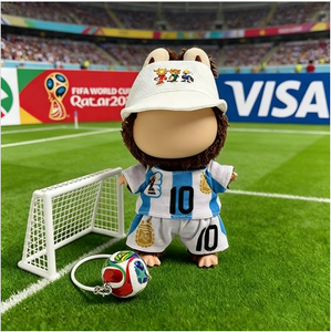 Uniforme de Fútbol de Moda con Atuendos Intercambiables, Serie de Ropa para Niños, Reutilizable y Fácil de Usar, para Muñecas de 17 cm - Product Image 1