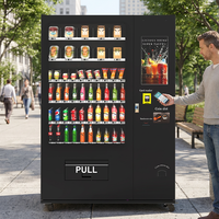 Nouvelle Arrivée Distributeurs Automatiques de Snacks Allemands en Gros Distributeurs de Boissons Gazeuses et de Sodas en Bouteille pour Intérieur avec Lecteur de Carte