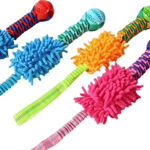 Vente en gros de jouets interactifs personnalisés pour chiens de compagnie, balles en peluche avec corde, jouets à mâcher durables et écologiques de luxe, à l'élastique, à la corde, jouets à mâcher pour chiens de compagnie - Product Image 5