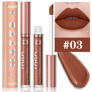 Lápiz Labial Líquido Mate RONGZE OEM ODM, 18 Colores, Impermeable, Anti-Manchas, No se Transfiere, Larga Duración, Alta Pigmentación, Brillo Labial Personalizado - Product Image 5