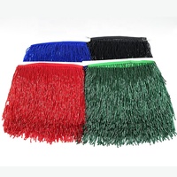 Vente en gros de franges en strass de 14 cm, 20 cm, 5,5 yards par sac, plusieurs couleurs au choix pour la décoration de vêtements