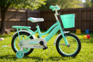Bicicletta per bambini Pioneer da 12 pollici con rotelle per bambini da 2 a 4 anni, bicicletta giocattolo in plastica - Product Image 2
