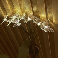 Solar-Glühwürmchen-Lampe Starburst Schwinglicht Windbewegung Schmetterling Dekoratives Licht Outdoor IP65 Rasenbeleuchtung Park Gartenbeleuchtung