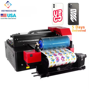 Miễn phí vận chuyển refinecolor UV dtf máy in cmykww hoson riprint tinh thể nhãn in ấn nhãn dán cuộn để cuộn nhãn máy in UV - Product Image 1