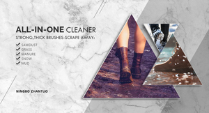 Vườn bùn khởi động scraper bàn chải trong nhà ngoài trời lối vào giày bàn chải cho khởi động công việc và Giày thể thao gỗ sản phẩm làm sạch tóc nhựa - Product Image 6