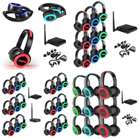 Headphone Nirkabel Over Ear Silent Casque Logo Kustom RF770 Sistem Silent Disco Headset Nirkabel untuk Musik DJ