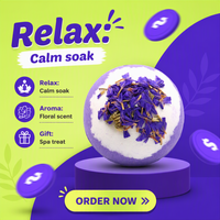 Ensemble de bombes de bain naturelles personnalisées aux fleurs et aux huiles essentielles, bombes de bain effervescentes de luxe pour adultes et enfants, étiquette privée OEM/ODM acceptée