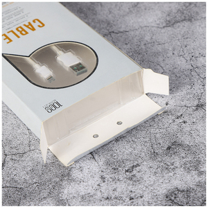 Tùy Chỉnh Sản Phẩm Điện Tử Giấy Usb Cáp Dữ Liệu Bao Bì Hộp Gói Với Cửa Sổ Pvc - Product Image 5