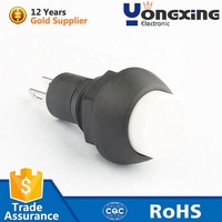 IP40 1A 250V AC 1E4 SPST Normal Terbuka 10mm Sakelar Tombol Tekan