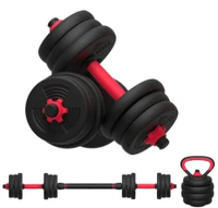 Ensemble d'Haltères et Kettlebell Barre Ajustables en Ciment à Prix Abordable – 10kg, 15kg, 20kg, 30kg et 40kg pour Musculation