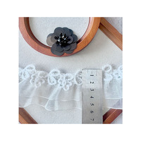 Accessoires de robe de mariée en dentelle de maille polyester, robe de soirée, textiles décoratifs pour la maison