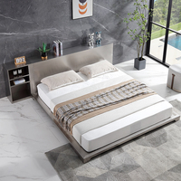 Cadre de lit en métal minimaliste en acier inoxydable 304, taille Queen, design durable personnalisable pour chambre d'hôtel, OEM ODM disponible