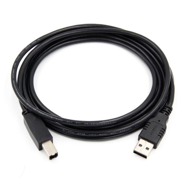 High - Quality USB 2.0 Printer Cable - USB A to B Male Data Cable for Seamless Printer Connectivity, Suitable for Home