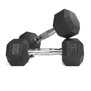 Haltères hexagonaux YX pour la maison, haltères hexagonaux en acier et caoutchouc de 5 kg, poids de 2,5 kg à 30 kg, logo personnalisé - Product Image 2