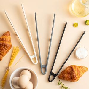 Pince de cuisine en silicone résistante à la chaleur pour barbecue, pince alimentaire antiadhésive en silicone, pince à œufs et pain pour la cuisine - Product Image 1