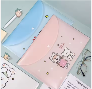 Transparent School Office Supplies A4 Plastic Document Bag Custom <strong>File</strong> Folders Bags for Business - Product Image 3