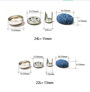 Bottone in plastica per cappellino da baseball con fibbia, tutte le misure, 15mm 13mm - Product Image 3