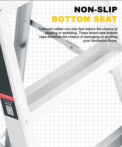 Hot Selling Portable <strong>Aluminum</strong> Alloy Household <strong>Ladder</strong> <strong>Single</strong> Side Step <strong>Ladder</strong> - Product Image 6