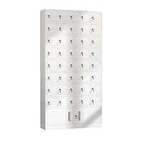Casier de rangement en acier à 42 compartiments avec serrure à clé, économique, pour salle de classe, pour téléphones d'élèves, vente en gros, OEM