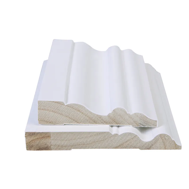 फैक्टरी प्रत्यक्ष बिक्री जिप्स सफेद primed लकड़ी अस्तर बोर्ड wainscoting दीवार बोर्ड