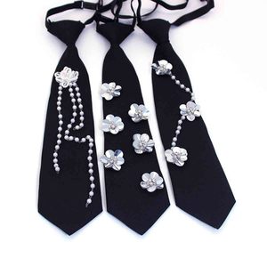 black sequin tie