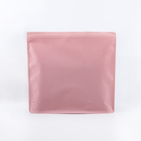 Vêtements en papier kraft blanc plastique biodégradable écologique vêtements rose mat emballage à fermeture éclair avec logo personnalisé sacs à fermeture éclair