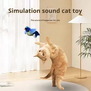Giocattolo di peluche che consuma energia eco-friendly simulazione di uccelli suono di auto-intrattenimento artefatto Teaser per bacchetta forniture per gatti - Product Image 3