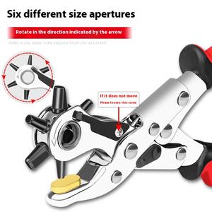 Pinze multifunzione per uso domestico con impugnatura morbida cintura di plastica per pantaloni punzonatrice misura metrica seghettata - Product Image 2